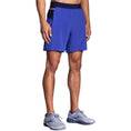 Load image into Gallery viewer, Brooks-Men's Brooks Sherpa 7" 2-in-1 Short-Amparo Blue/Navy/Fluoro Orange-Pacers Running