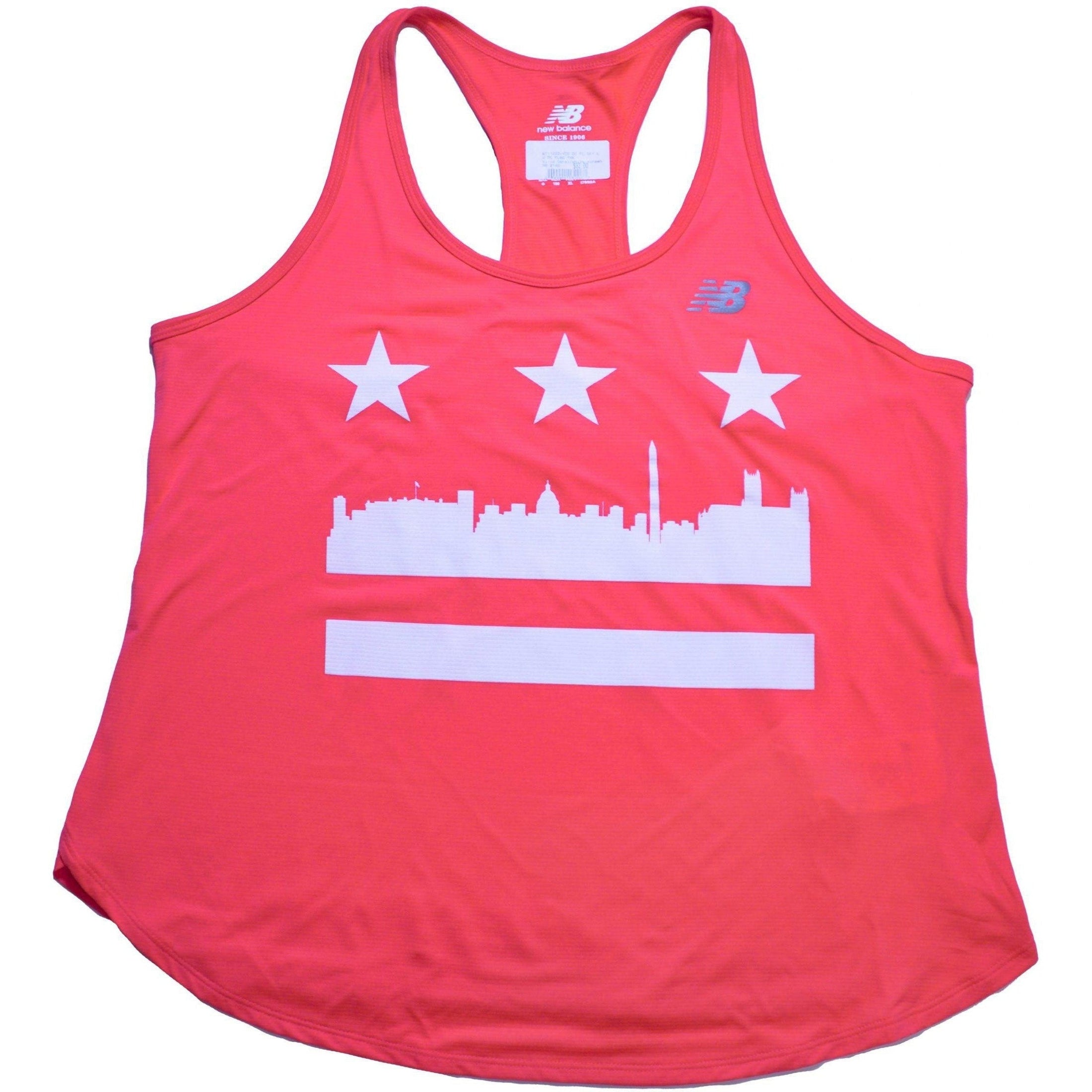 New Balance-Women's DC Flag Tank-Coral-Pacers Running