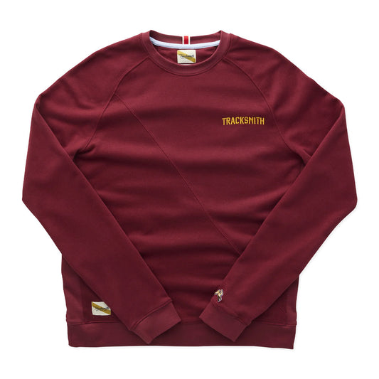 Men's Tracksmith Trackhouse Midweight Crew-Tracksmith Emb
