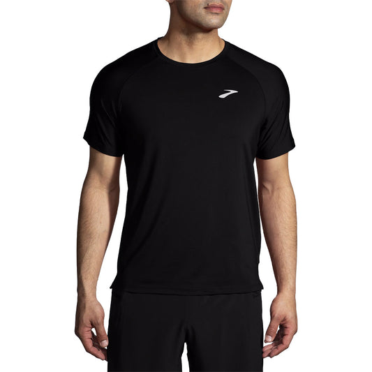 Brooks-Men's Brooks Atmosphere Short Sleeve 2.0-Black-Pacers Running