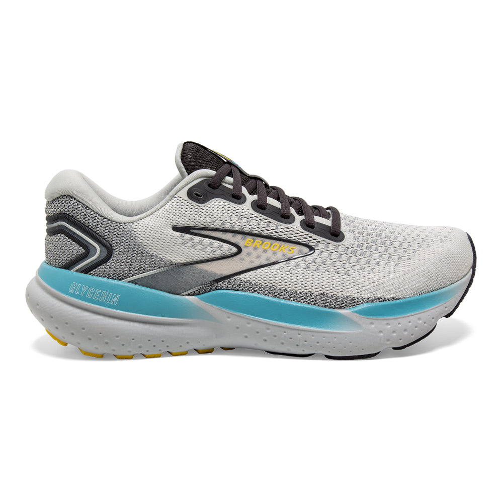 Brooks-Men's Brooks Glycerin 21-Coconut/Forged Iron/Yellow-Pacers Running