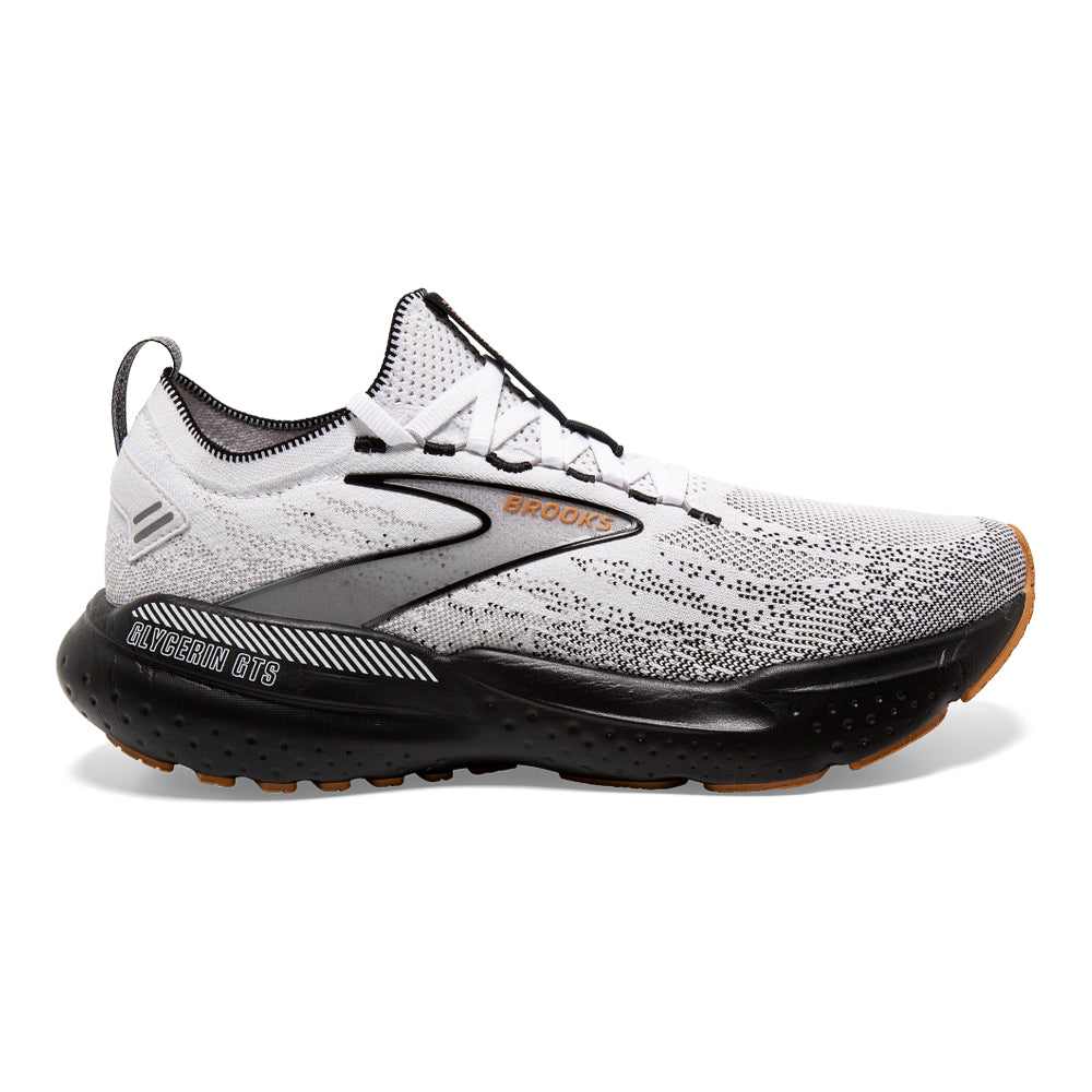 Brooks-Men's Brooks Glycerin StealthFit GTS 21-White/Grey/Black-Pacers Running