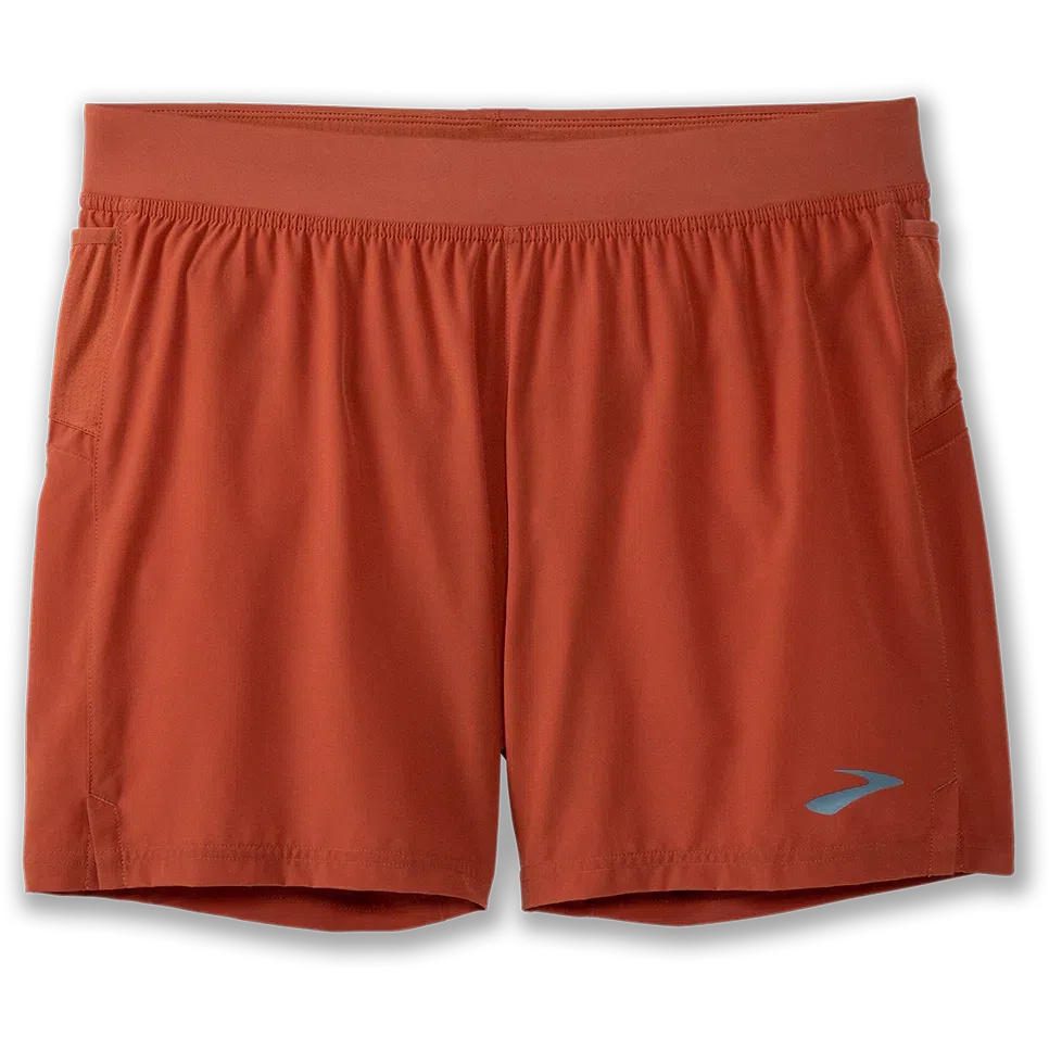 Brooks-Men's Brooks Sherpa 5" Short-Red Clay-Pacers Running