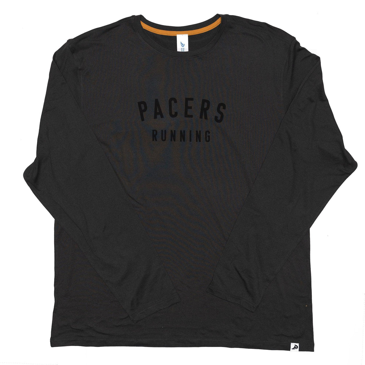 Sky Manufacturing-Men's Pacers Performance Tech Long Sleeve-Heather Darkest Spruce-Pacers Running