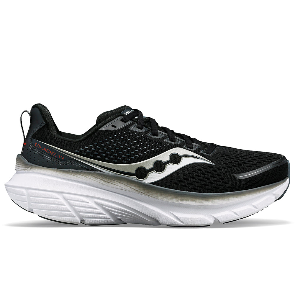 Saucony-Men's Saucony Guide 17-Black/Shadow-Pacers Running