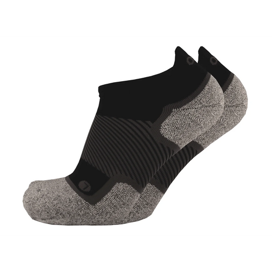 OS1st-OS1st WP4+ Wide Wellness Performance Socks - No Show-Black-Pacers Running