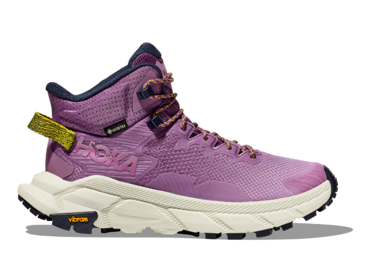 Women's Hoka Trail Code GTX, Amethyst/Celadon Tint, 6 B Medium