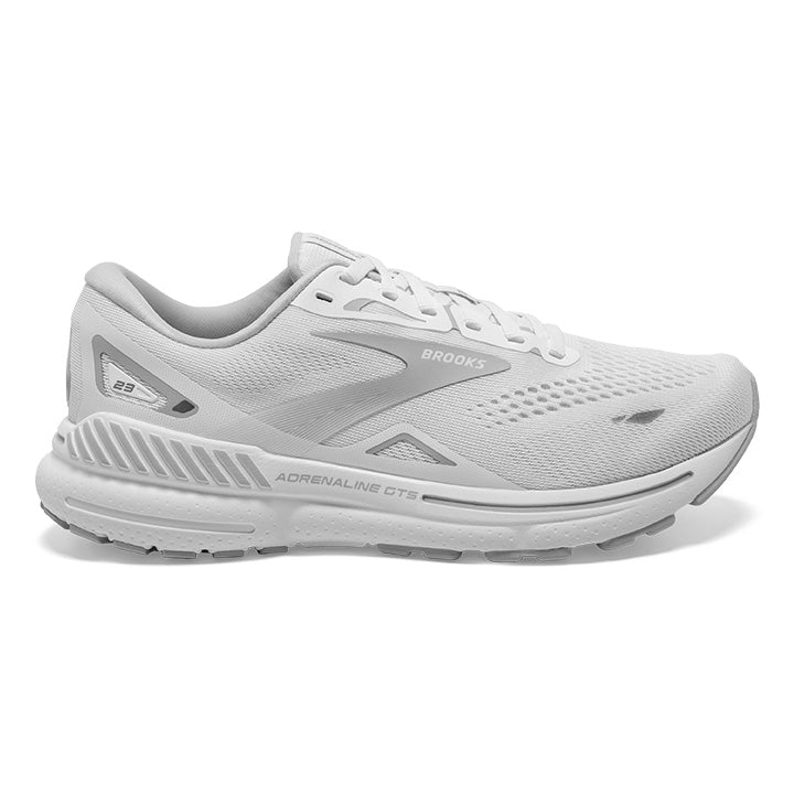Brooks-Women's Brooks Adrenaline GTS 23-White/Oyster/Silver-Pacers Running