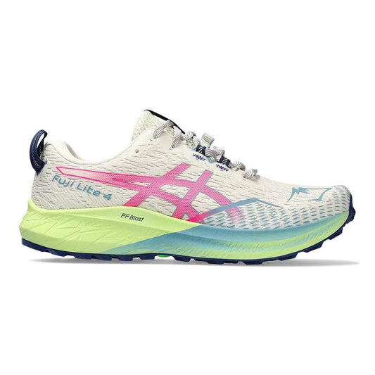 ASICS-Women's ASICS Fuji Lite 4-Birch/Hot Pink-Pacers Running