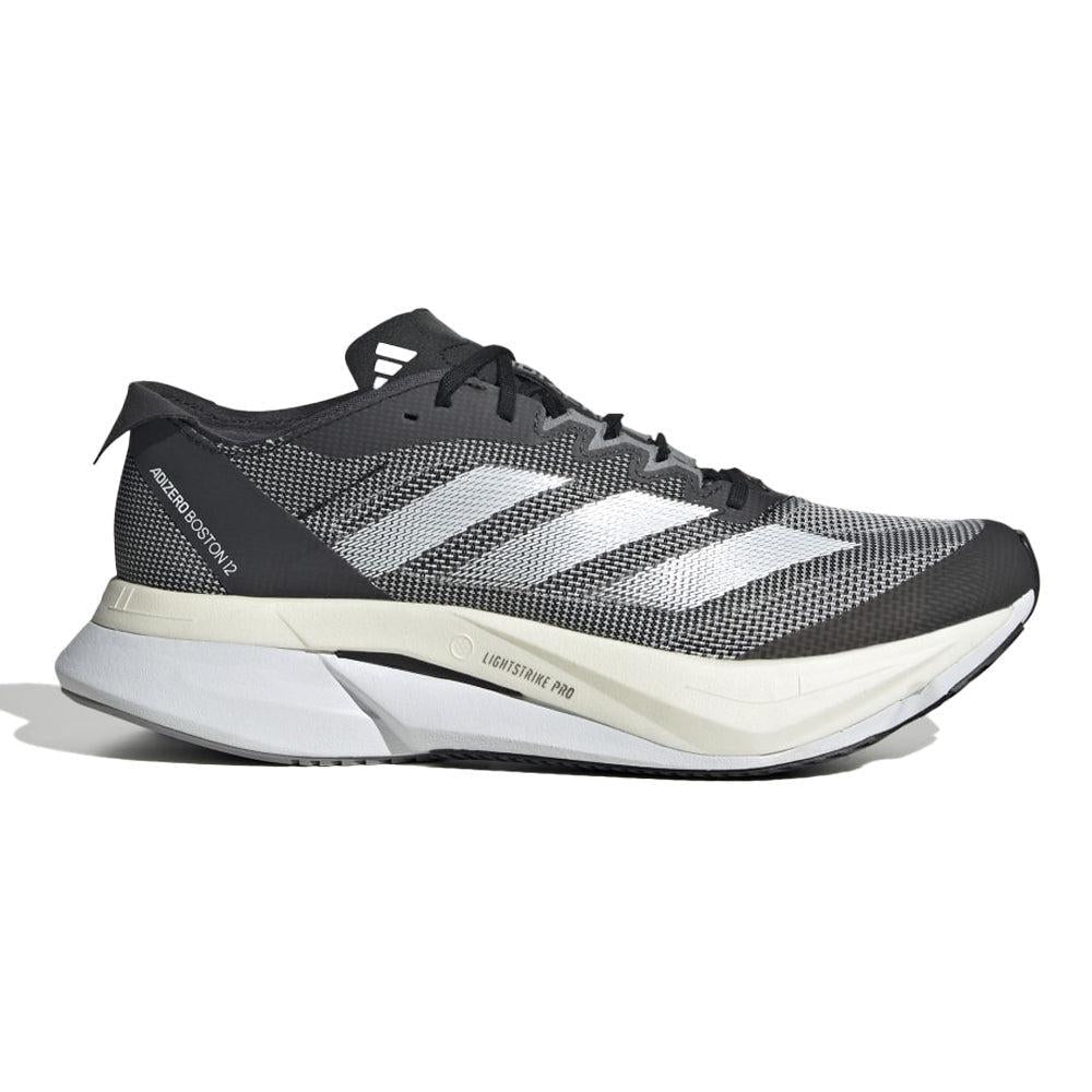 Adidas-Women's Adidas Adizero Boston 12-Core Black/Cloud White/Carbon-Pacers Running