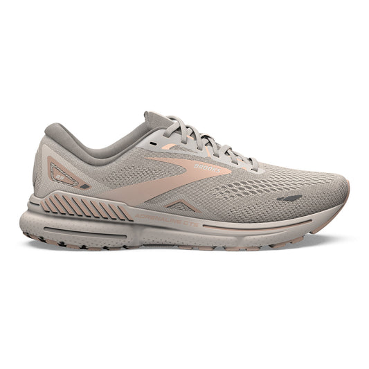 Brooks-Women's Brooks Adrenaline GTS 23-Crystal Grey/Villa/White-Pacers Running