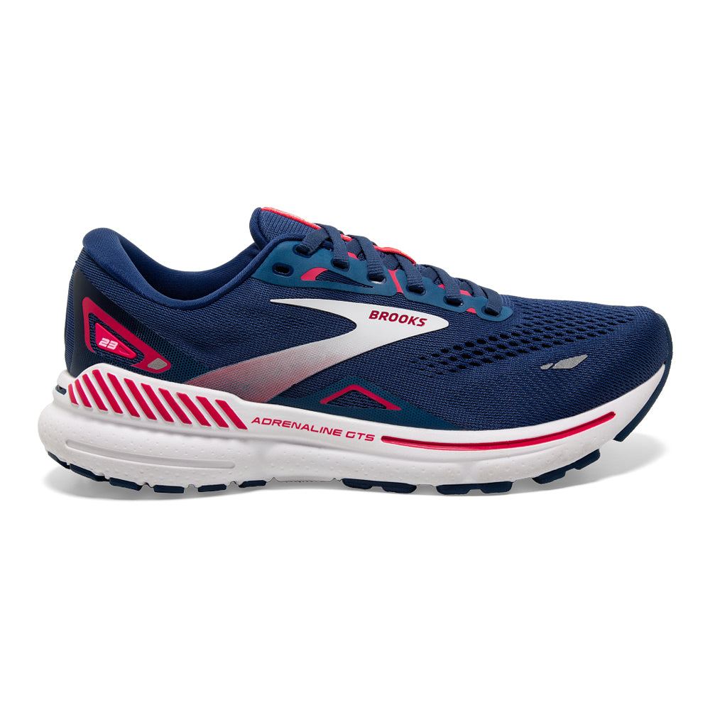 Brooks-Women's Brooks Adrenaline GTS 23-Blue/Raspberry/White-Pacers Running