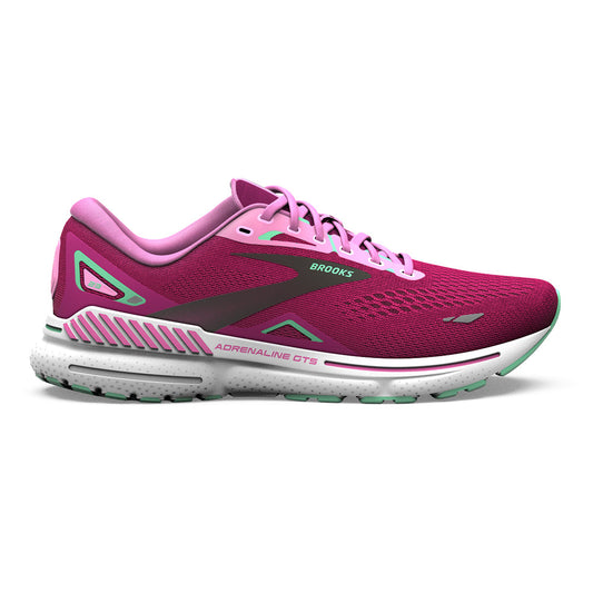 Brooks-Women's Brooks Adrenaline GTS 23-Pink/Festival Fuchsia/Black-Pacers Running