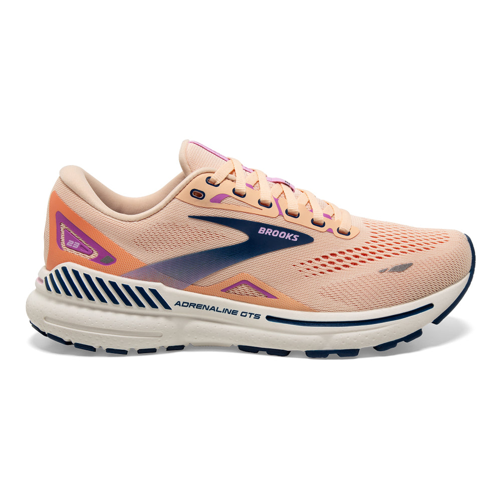Brooks-Women's Brooks Adrenaline GTS 23-Apricot/Estate Blue/Orchid-Pacers Running