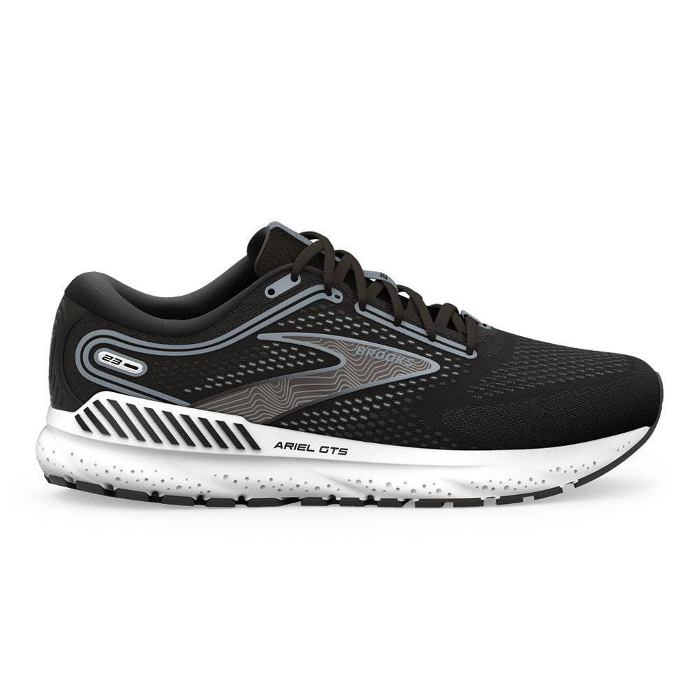 Brooks-Women's Brooks Ariel GTS 23-Black/Grey/White-Pacers Running