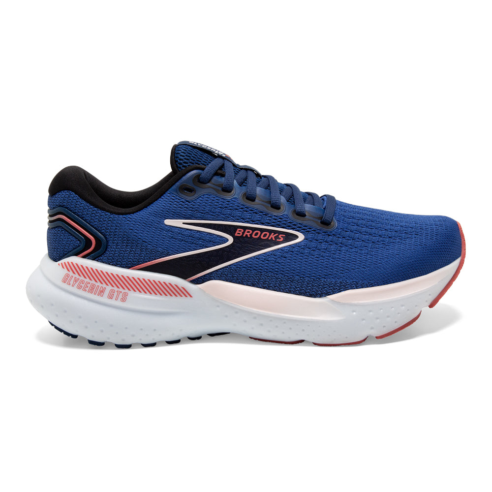 Brooks-Women's Brooks Glycerin GTS 21-Blue/Icy Pink/Rose-Pacers Running