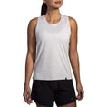 Load image into Gallery viewer, Brooks-Women's Brooks Luxe Tank-Heater Light Ash-Pacers Running
