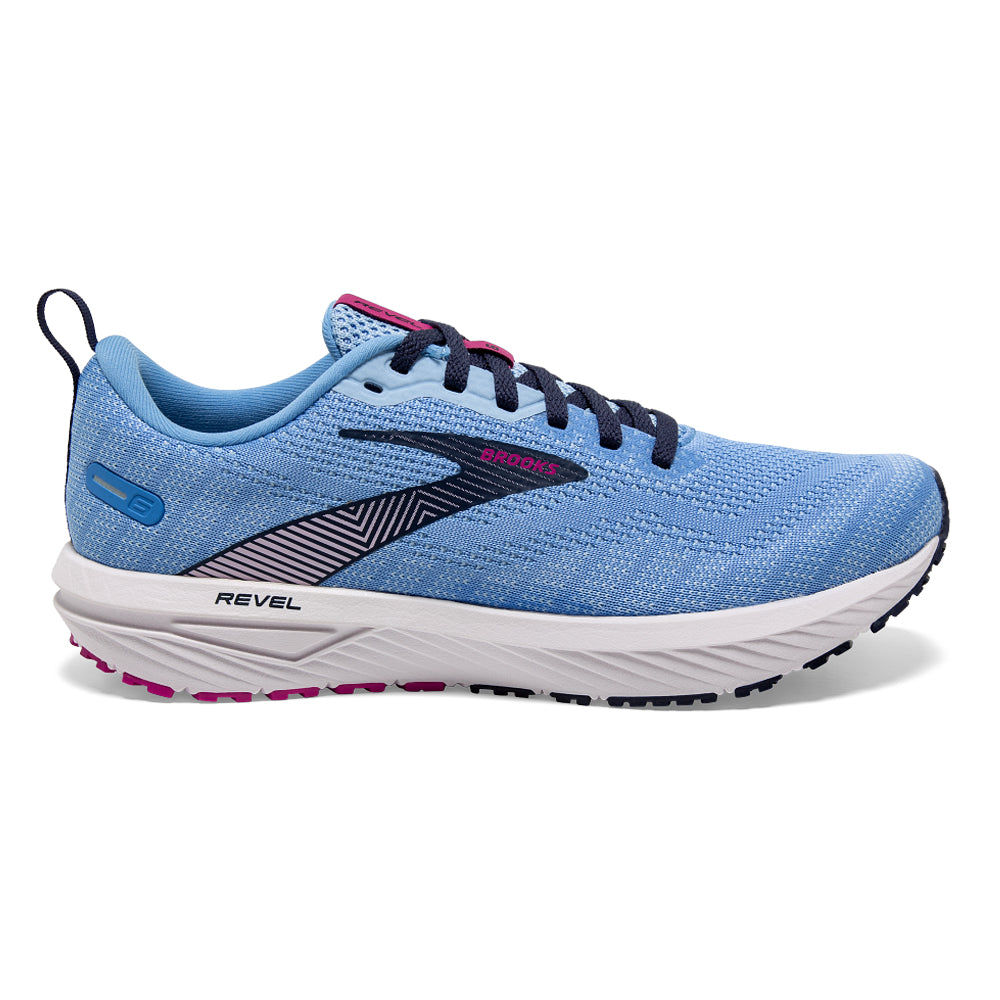 Brooks-Women's Brooks Revel 6-Marina/Lilac Rose/Pink Lady-Pacers Running