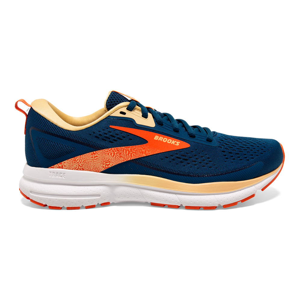 Brooks-Women's Brooks Trace 3-Blue/Nasturtium/Sunburst-Pacers Running