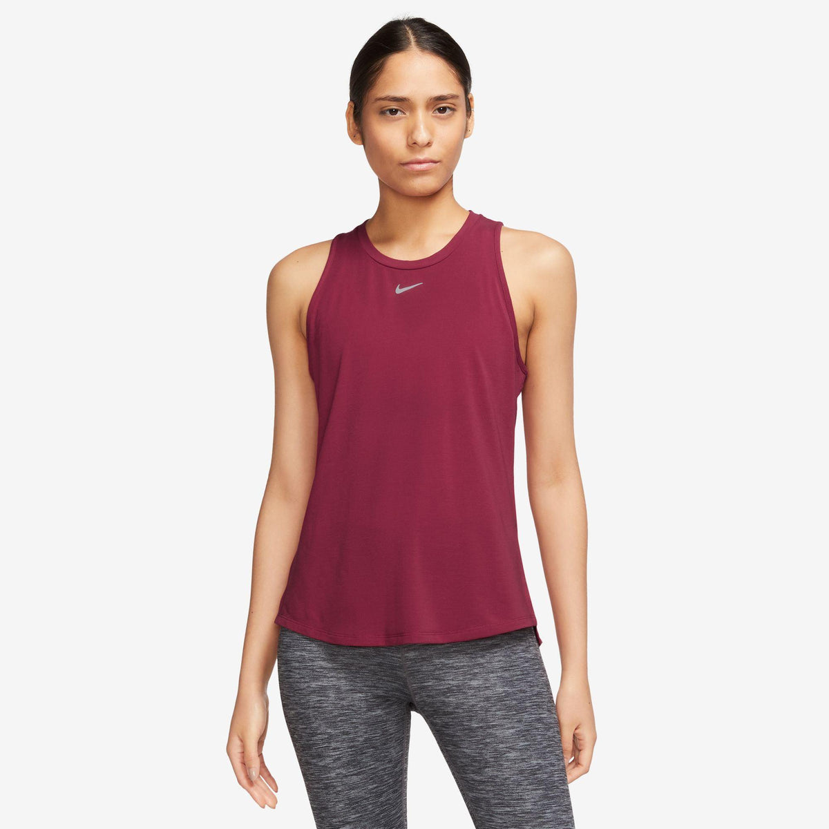 Nike-Women's Nike Dri-FIT One Luxe-Noble Red/Reflective Silv-Pacers Running
