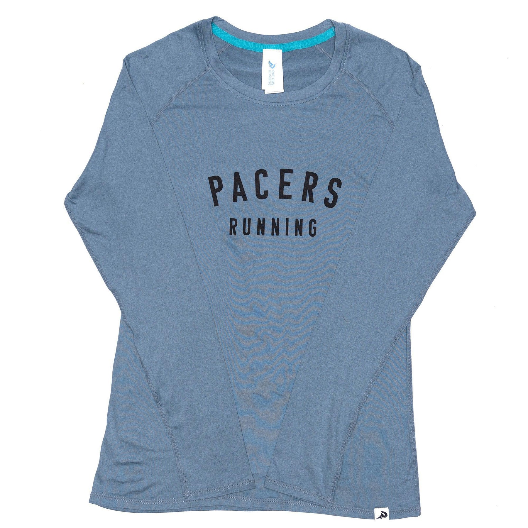 Sky Manufacturing-Women's Pacers Performance Tech Long Sleeve-Heather Blue Ashes-Pacers Running