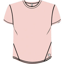 Sky Manufacturing-Women's Performance Tech Short Sleeve-Heather Pink-Pacers Running