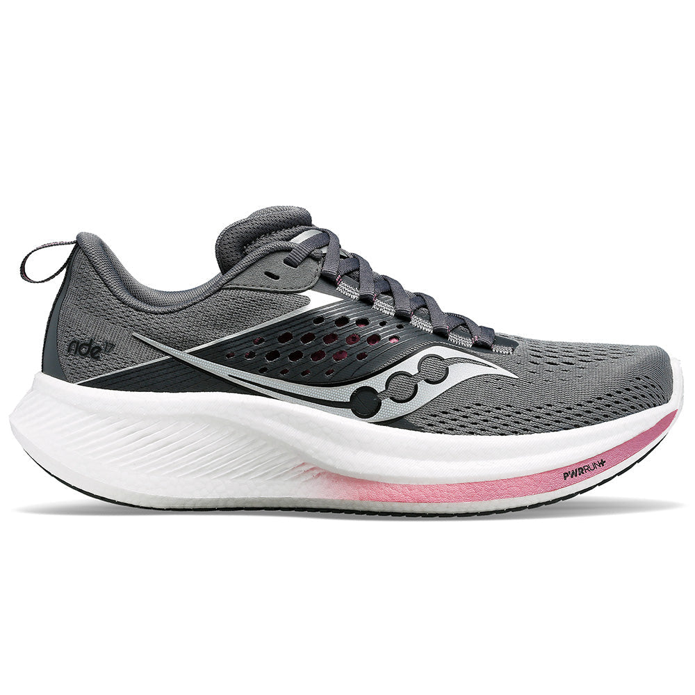 Saucony-Women's Saucony Ride 17-Cinder/Orchid-Pacers Running