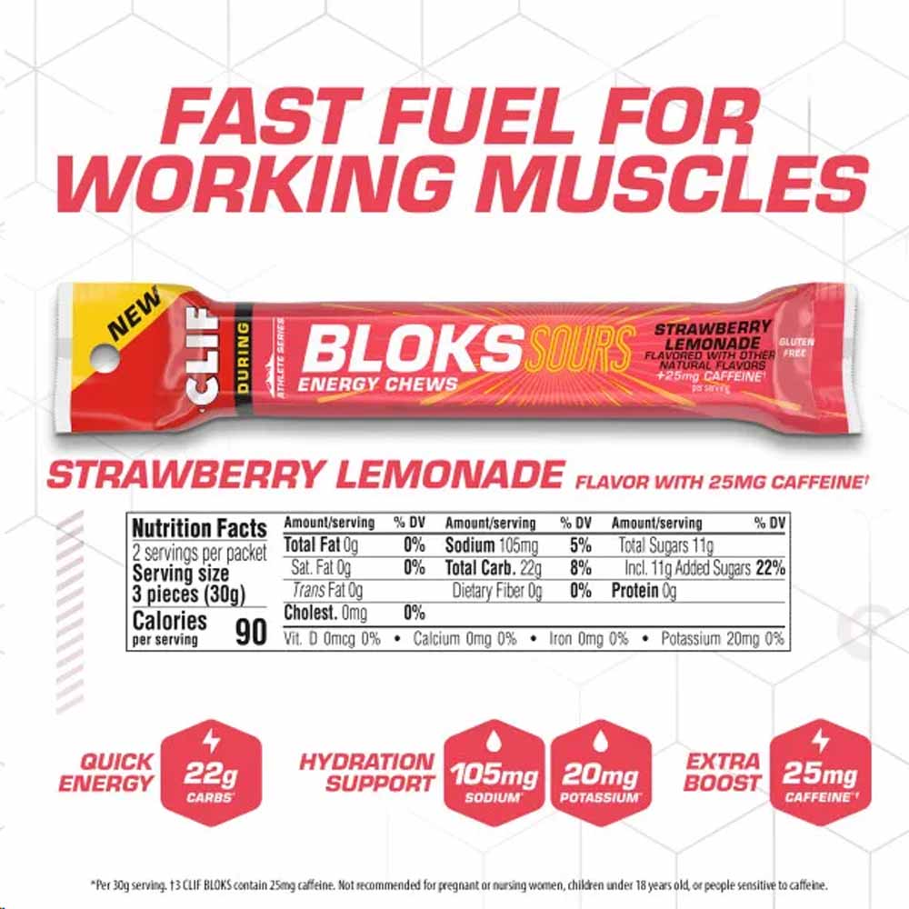 Clif Bloks Sours Energy Chews