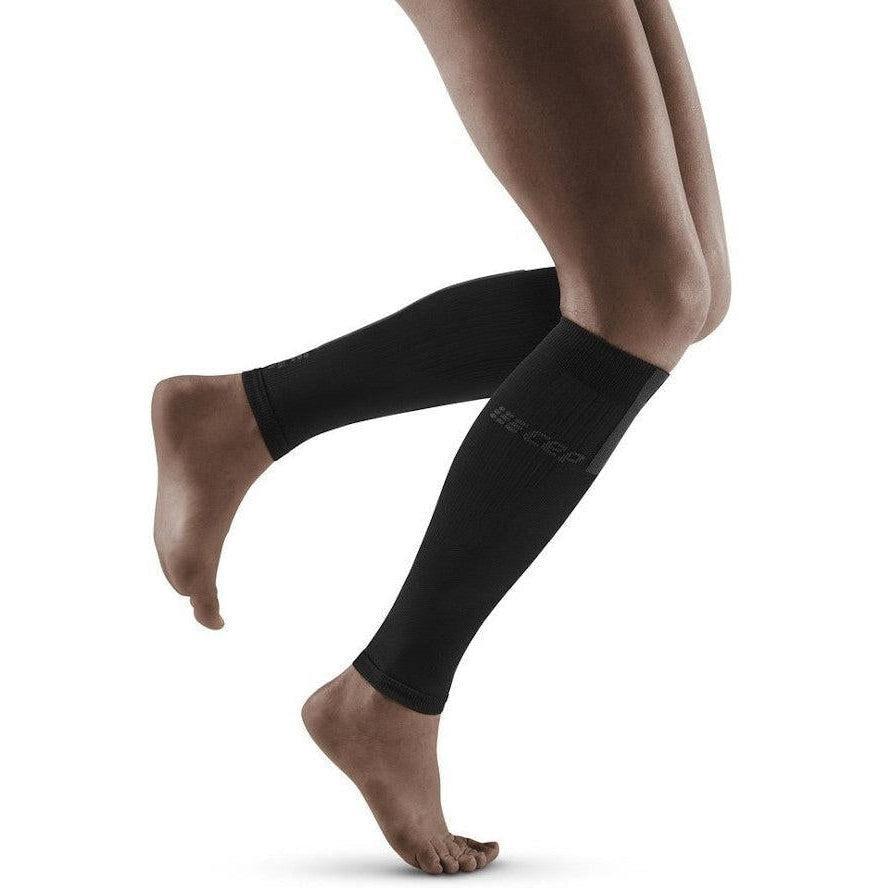 CEP-CEP Women's Compression Calf Sleeves 3.0-Black/Dark Grey-Pacers Running