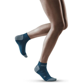 CEP-CEP Women's Low Cut Compression Socks 3.0-Blue/Grey-Pacers Running