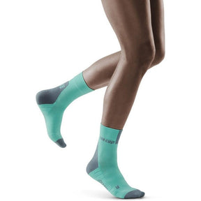 CEP-CEP Women's Short Compression Socks 3.0-Ice/Grey-Pacers Running