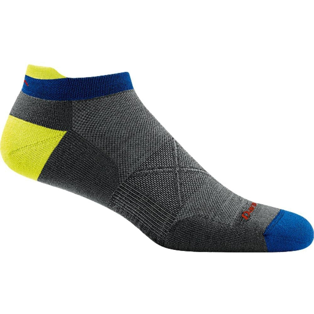 Darn Tough-Darn Tough Men's Vertex No Show Tab Ultra-Lightweight with Cushion-Cushion Gray-Pacers Running