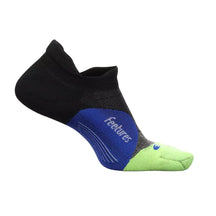 Feetures-Feetures Elite Light Cushion No Show Tab-Black Neon-Pacers Running