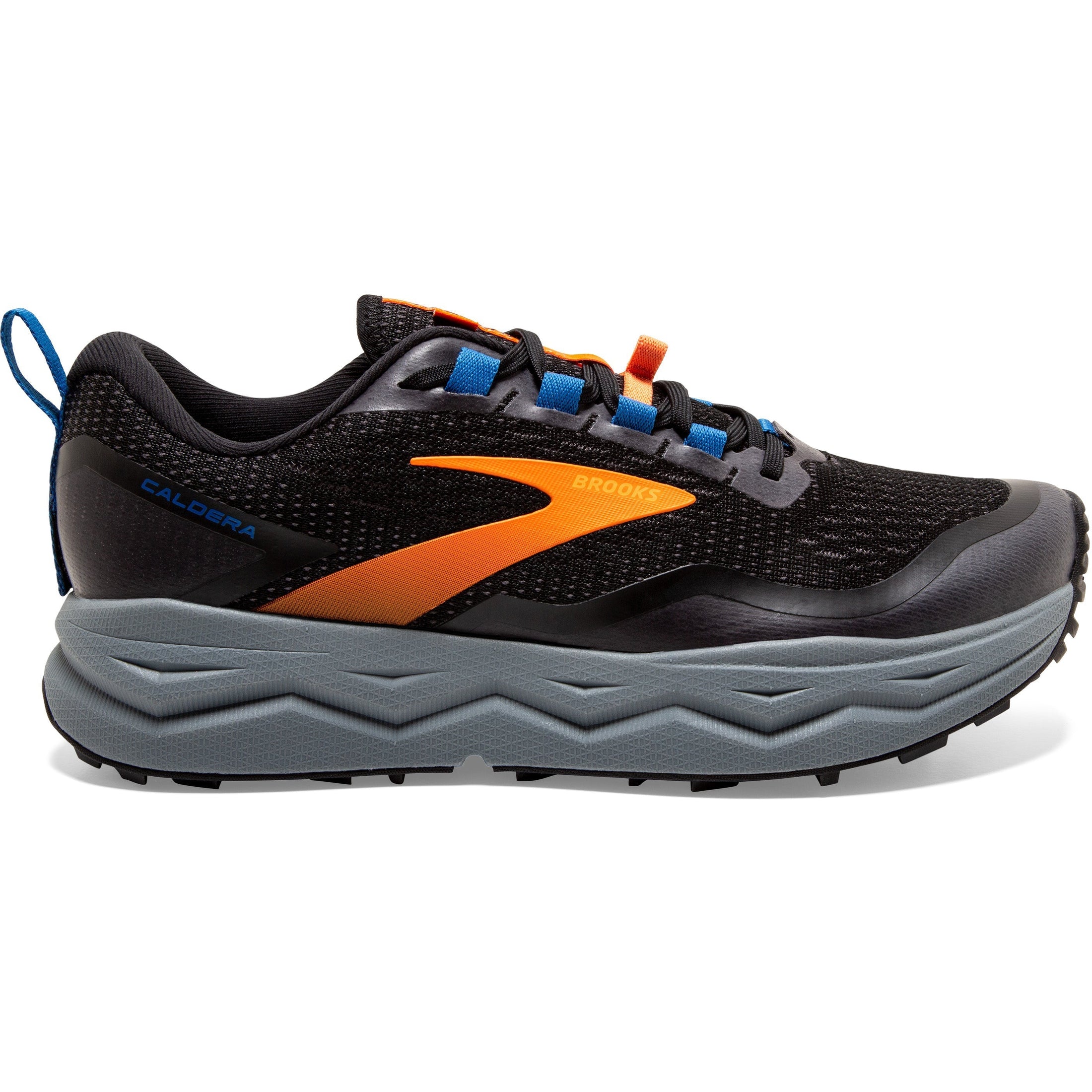 Brooks-Men's Brooks Caldera 5-Black/Orange/Blue-Pacers Running