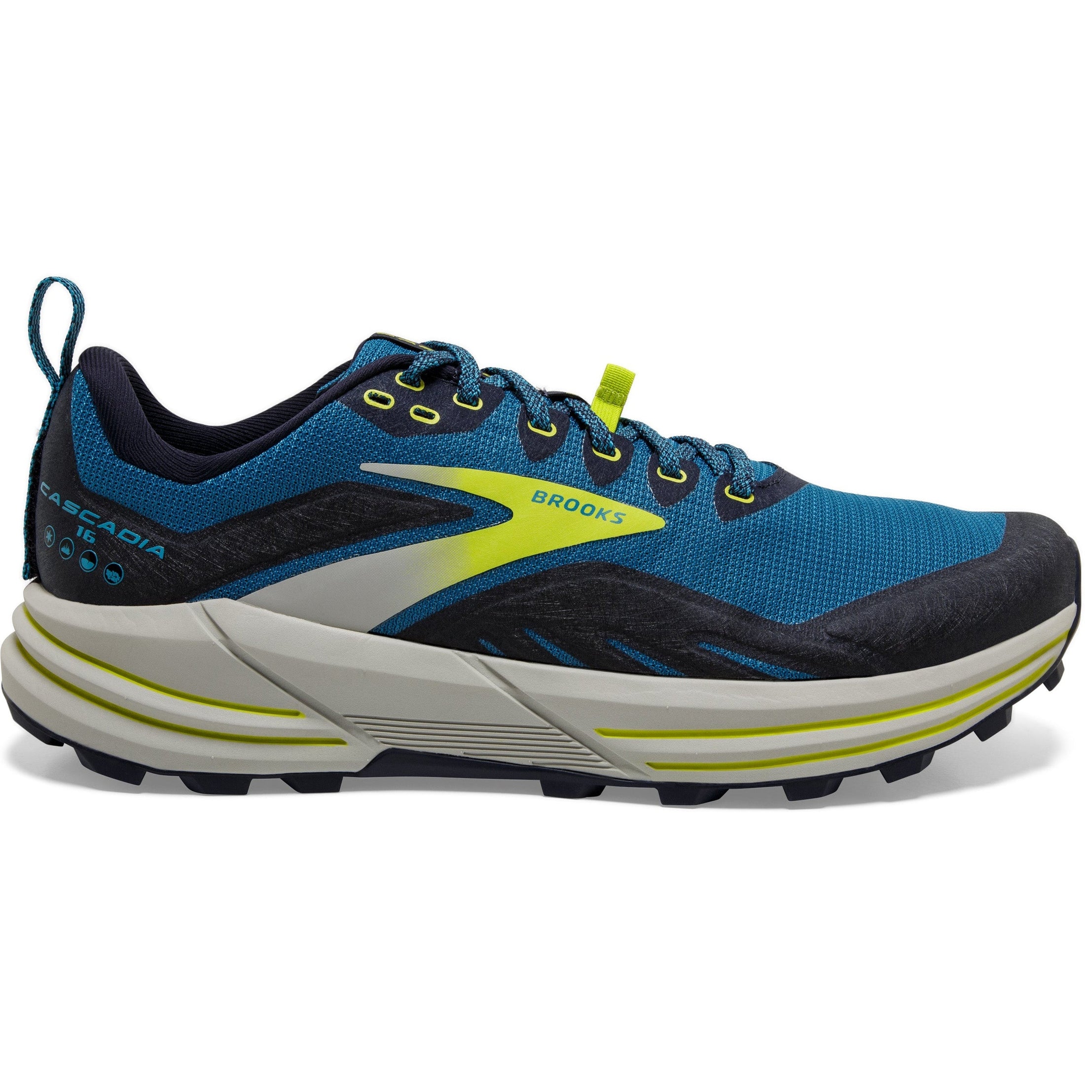 Brooks-Men's Brooks Cascadia 16-Mykonos Blue/Peacoat/Lime-Pacers Running