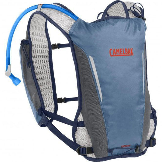 Camelbak-Men's Camelbak Circuit Run Vest-Captain's Blue/Spicy Orange-Pacers Running