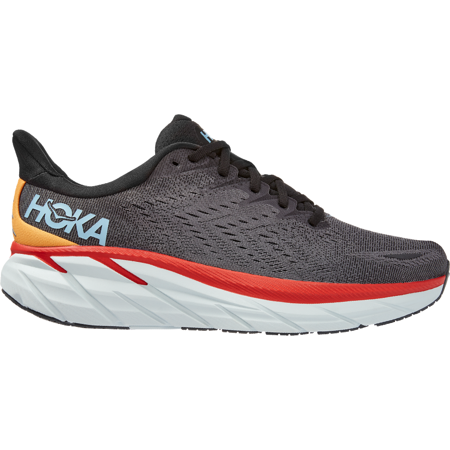 HOKA ONE ONE-Men's HOKA ONE ONE Clifton 8-Anthracite/Castlerock-Pacers Running