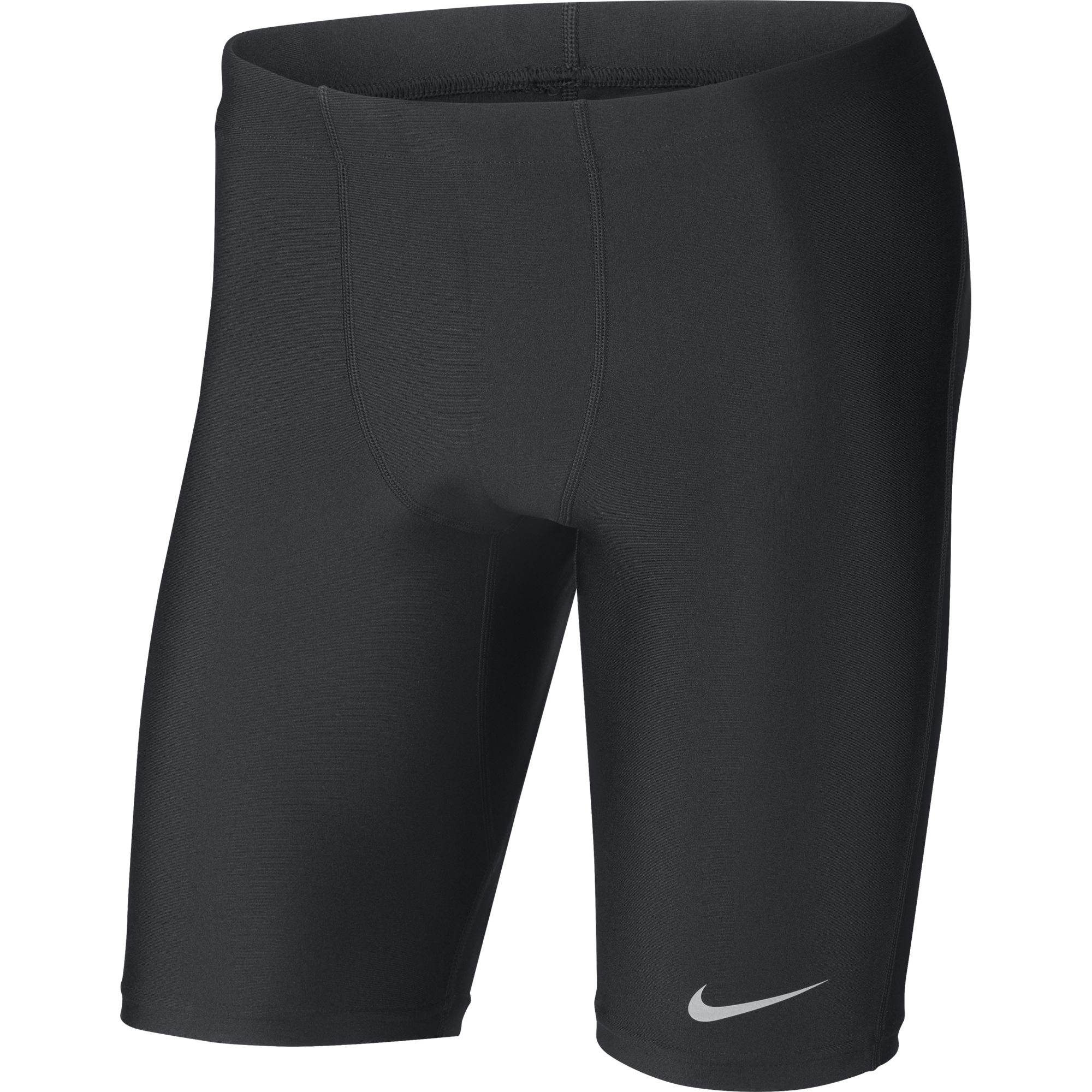 Nike-Men's Nike Dri-FIT 1/2 Length Run Tight-Black-Pacers Running