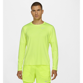 Nike-Men's Nike Dri-Fit Element Long Sleeve-Volt/White/Reflective Silver-Pacers Running