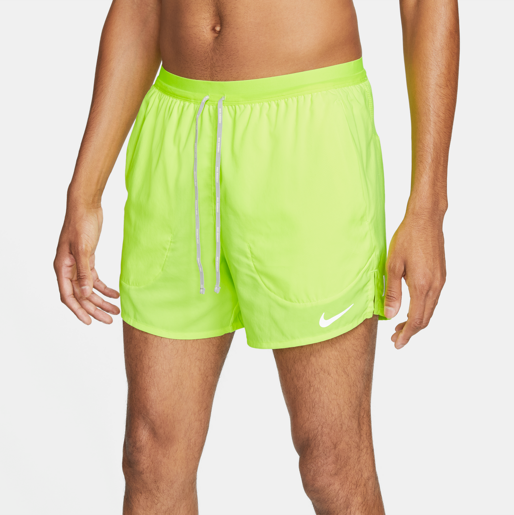 Nike-Men's Nike Flex Stride 5" Short-Volt/Reflective Silver-Pacers Running