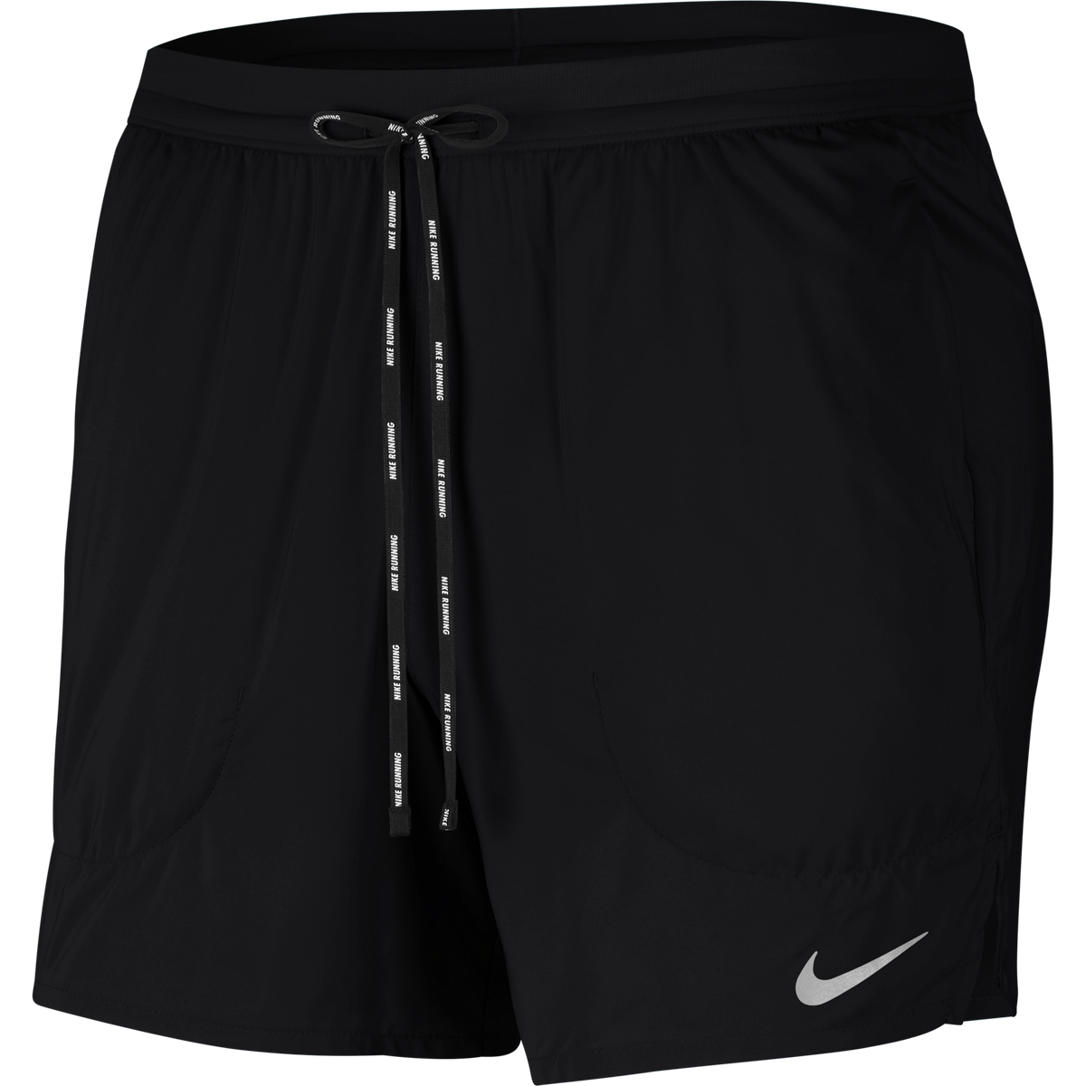 Nike-Men's Nike Flex Stride 5" Short-Black/Reflective Silver-Pacers Running