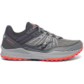 Saucony-Men's Saucony Mad River TR 2-Grey/ViziRed-Pacers Running