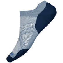 Smartwool-Men's Smartwool Run Targeted Cushion Low Ankle Socks-Mist Blue-Pacers Running