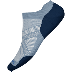 Smartwool-Men's Smartwool Run Targeted Cushion Low Ankle Socks-Mist Blue-Pacers Running