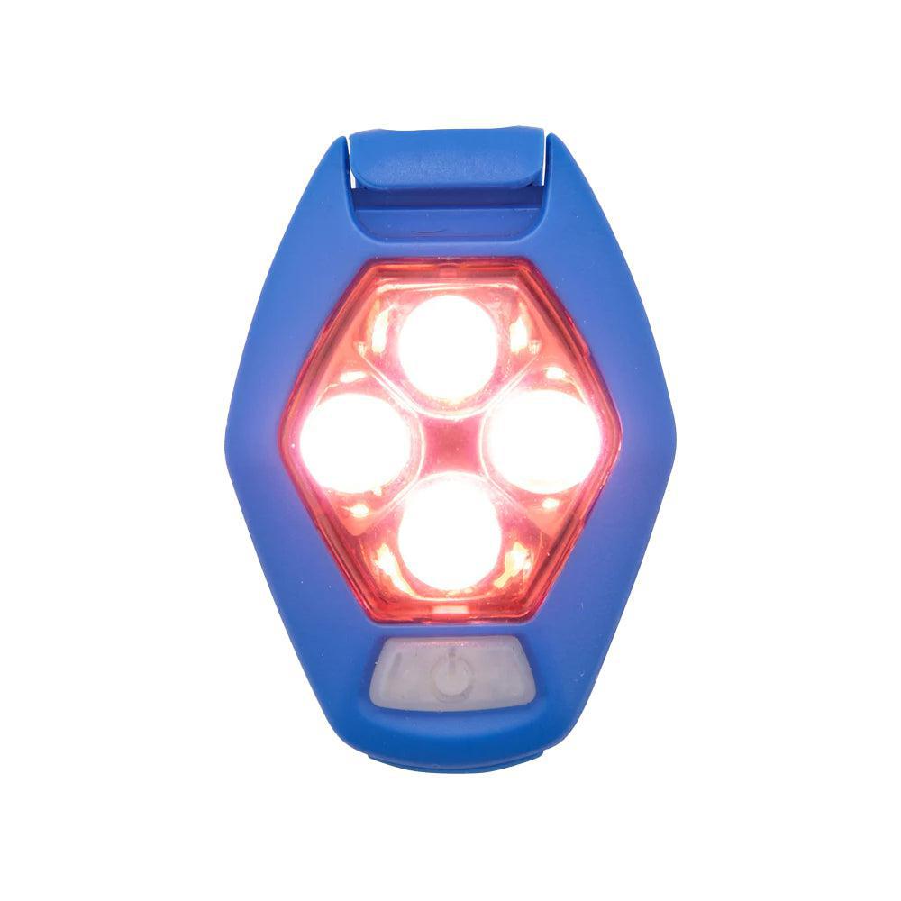 Nathan-Nathan HyperBrite RX Strobe Rechargeable LED Clip Light-Blue Jewel-Pacers Running