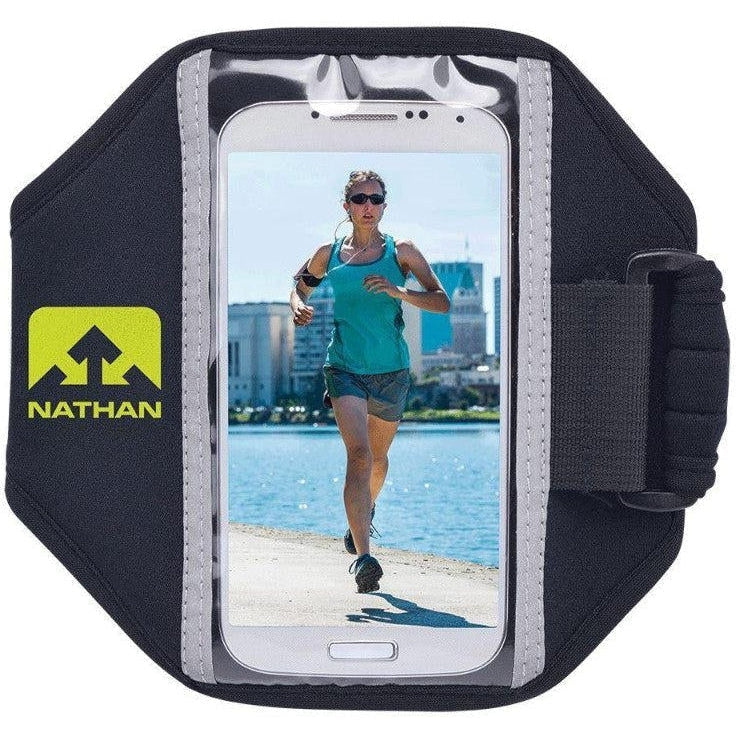 Nathan-Nathan Super 5K Smartphone Armband-Black/Sulfur Spring-Pacers Running