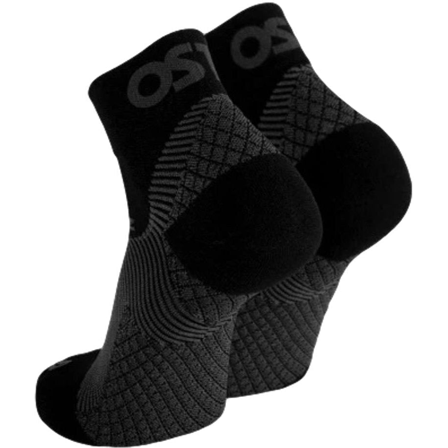 OS1st-OS1st FS4 Plantar Fasciitis Compression Socks - 1/4 Crew-Black-Pacers Running