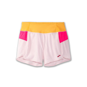 Brooks-Women's Brooks Chaser 5" Short-Quartz/Hyper Pink/Sun Glow-Pacers Running