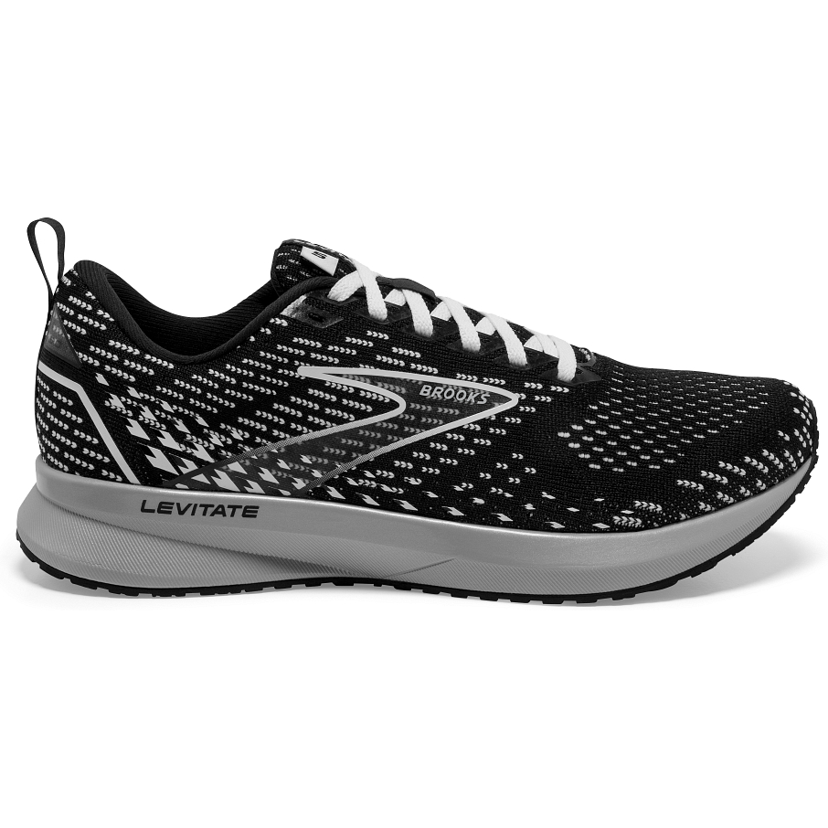 Brooks-Women's Brooks Levitate 5-Black/Grey/White-Pacers Running