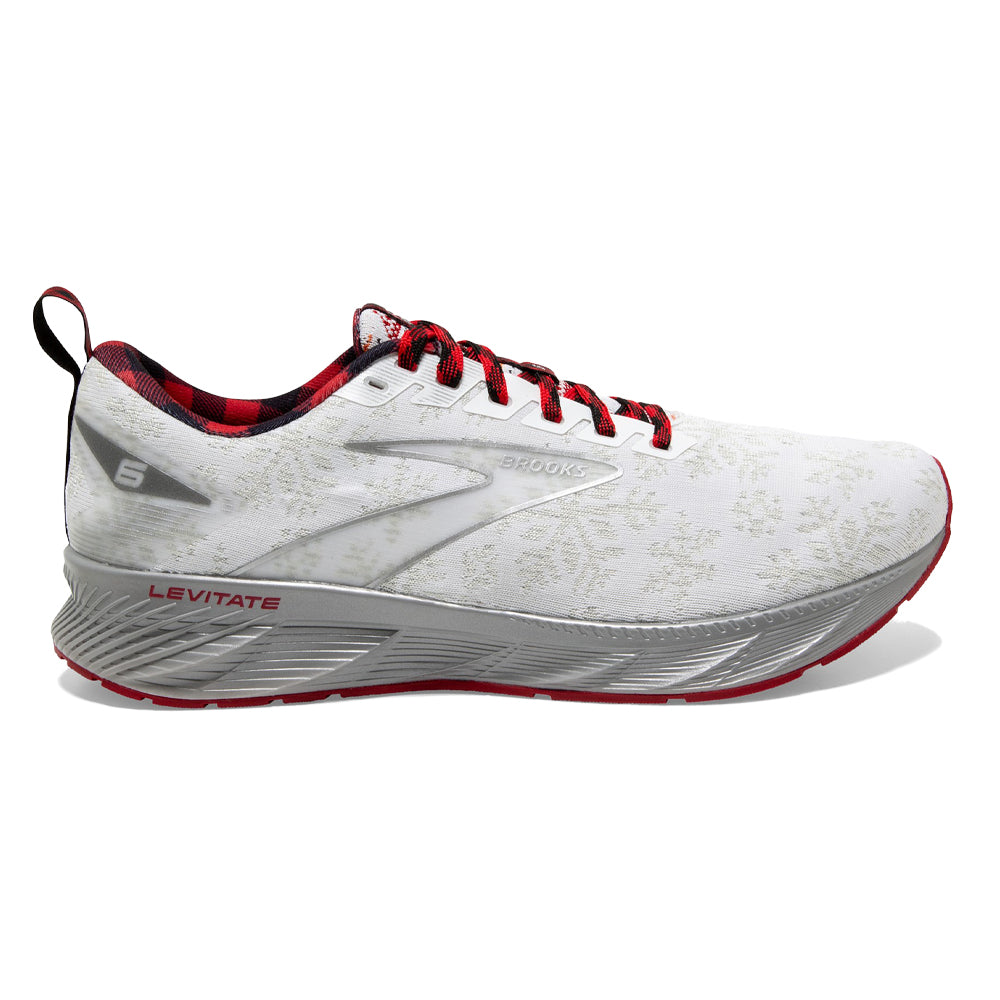 Brooks-Women's Brooks Levitate 6-White/Red/Silver-Pacers Running